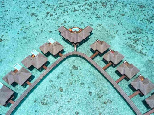 Sun Siyam Vilu Reef aerea delle Water Villas