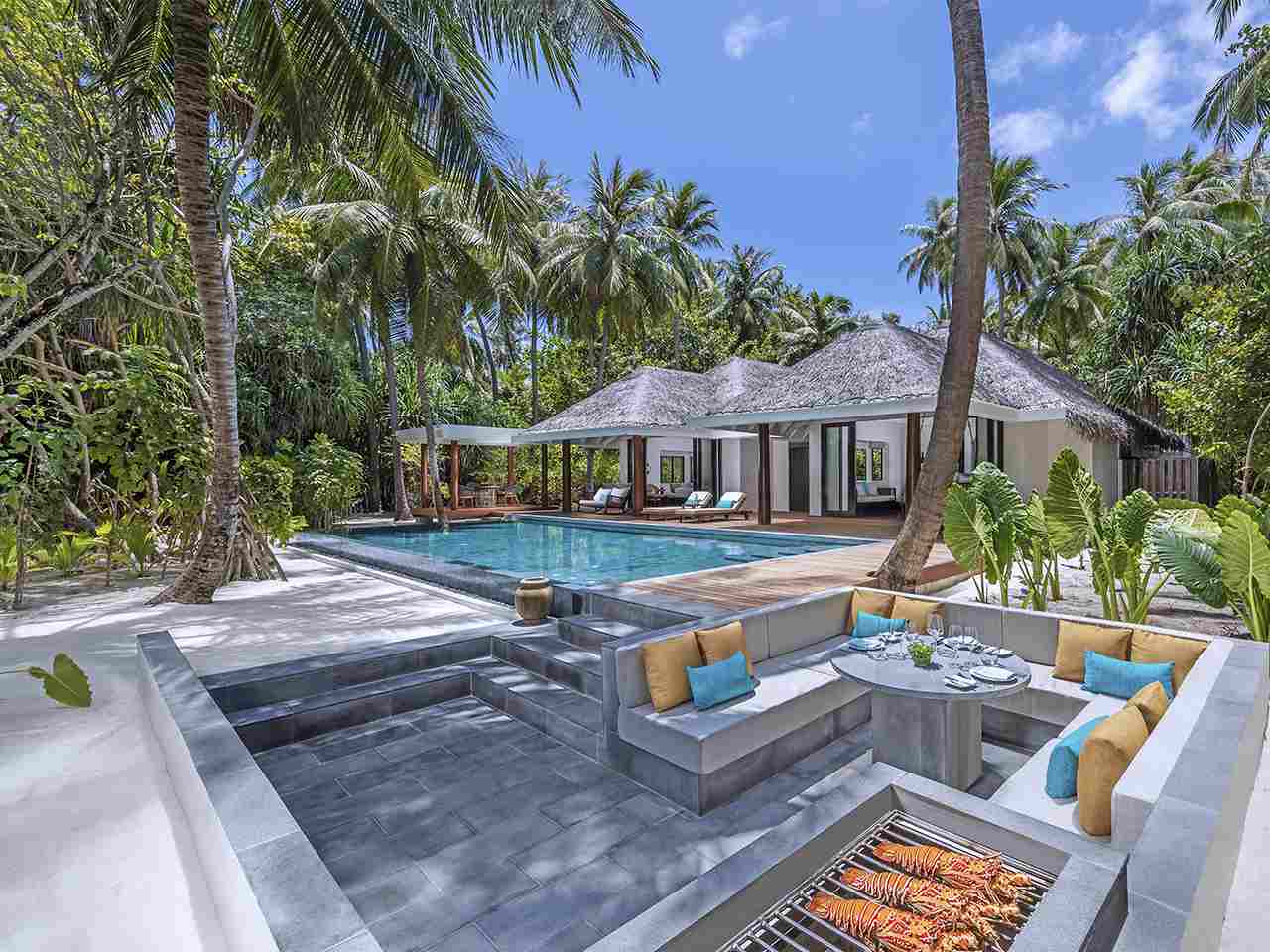 Anantara Kihavah Maldives Villas Family Pool Beach Villa