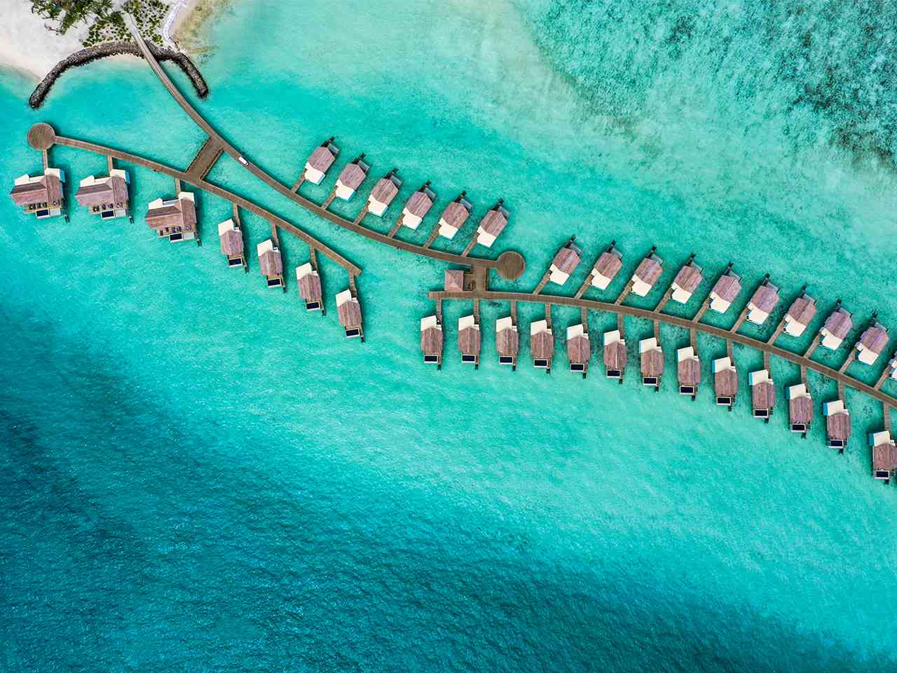 Hard Rock Hotel Maldives  vista aerea 