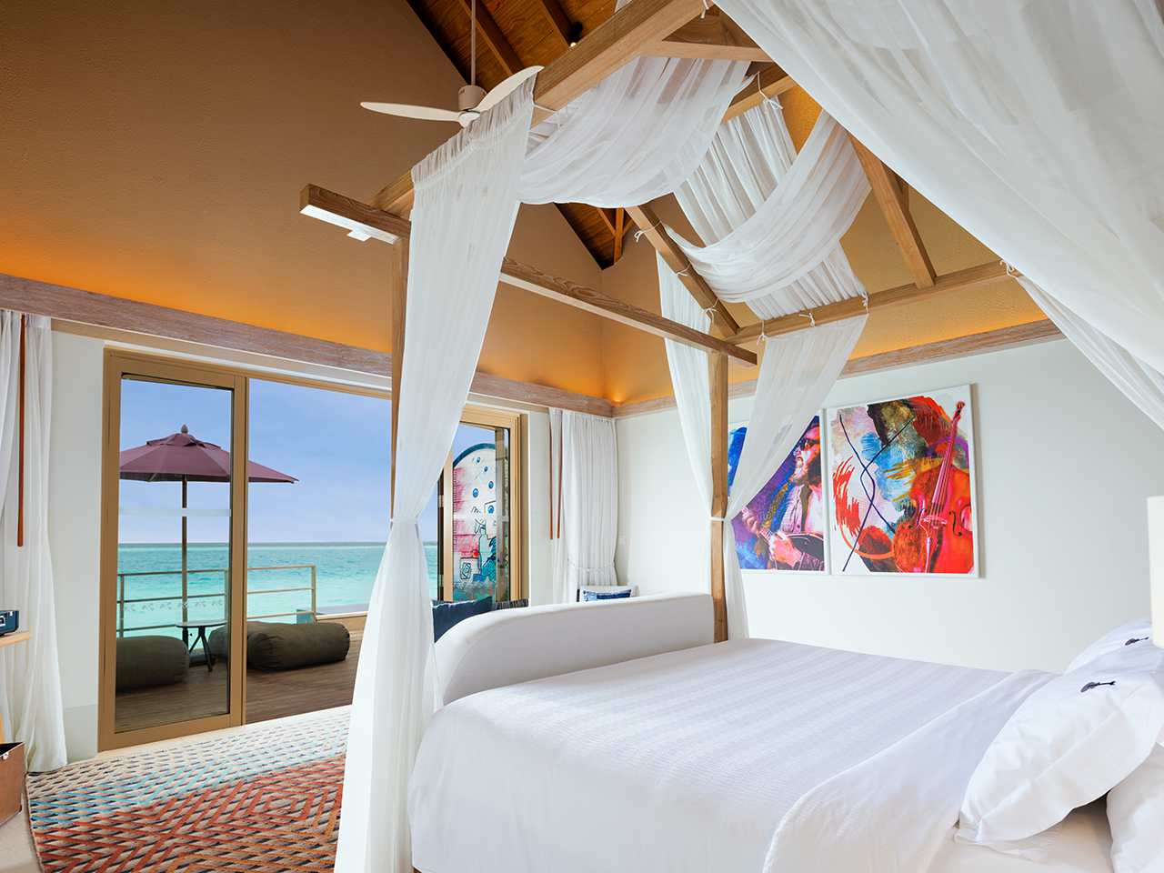 Hard Rock Hotel Maldives star bedroom