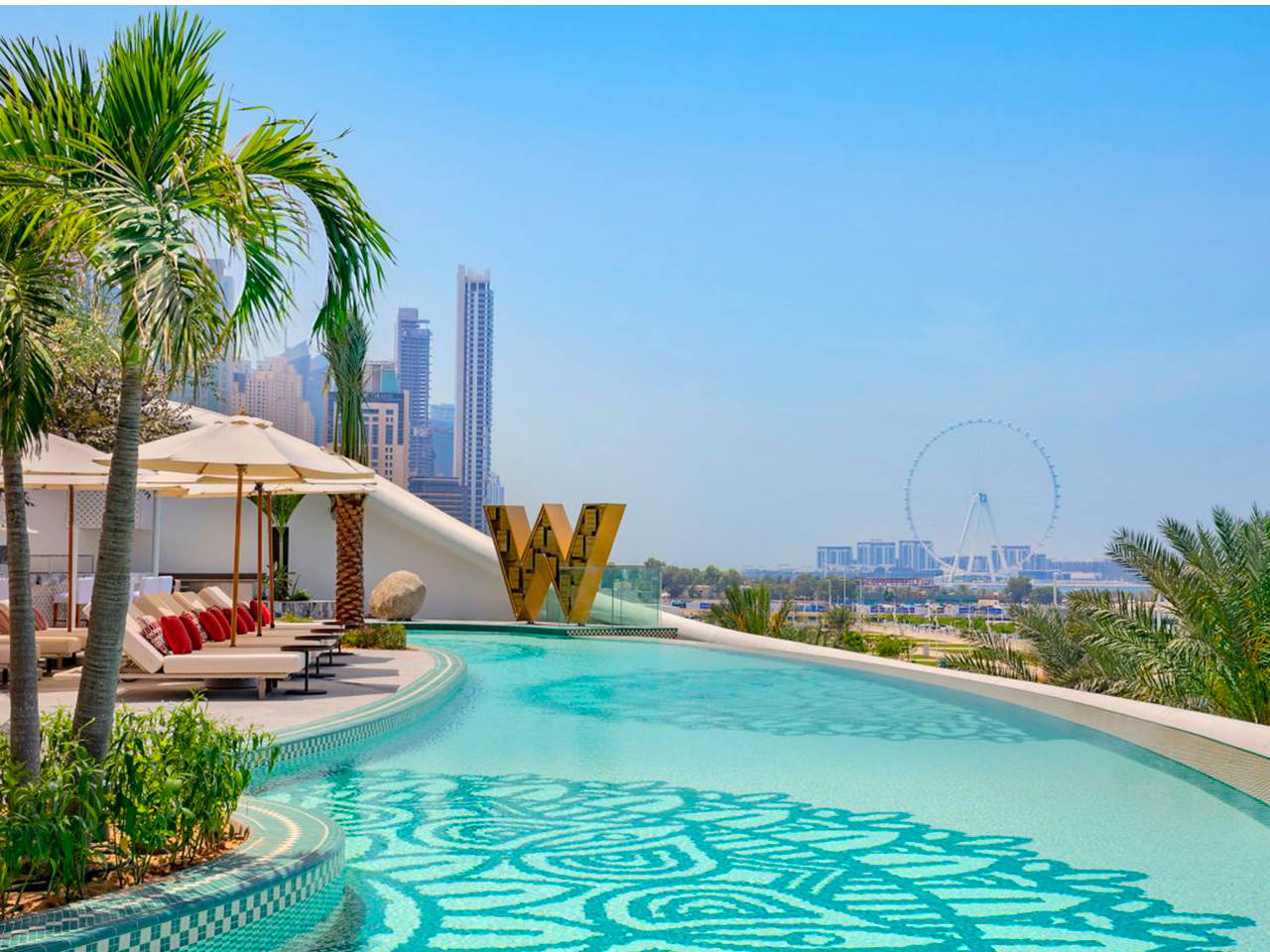 W Dubai Mina Seyahi pool